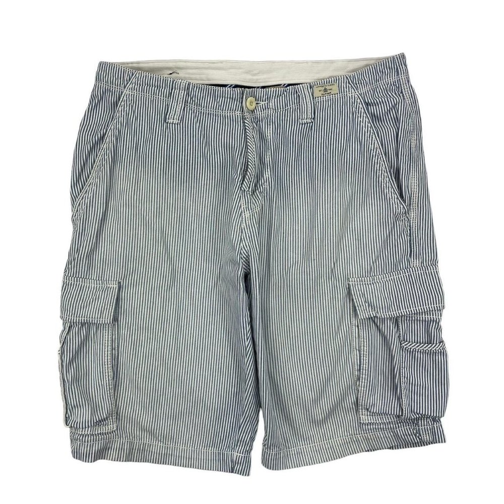 Tommy Hilfiger Mens Blue and White Shorts